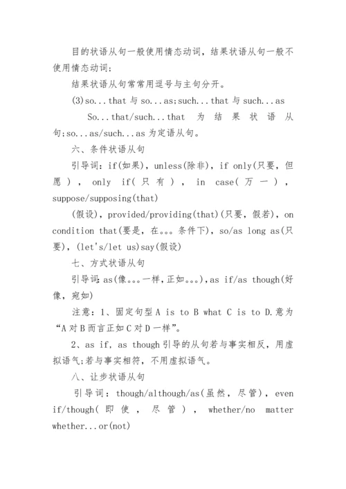 高中英语状语从句.docx