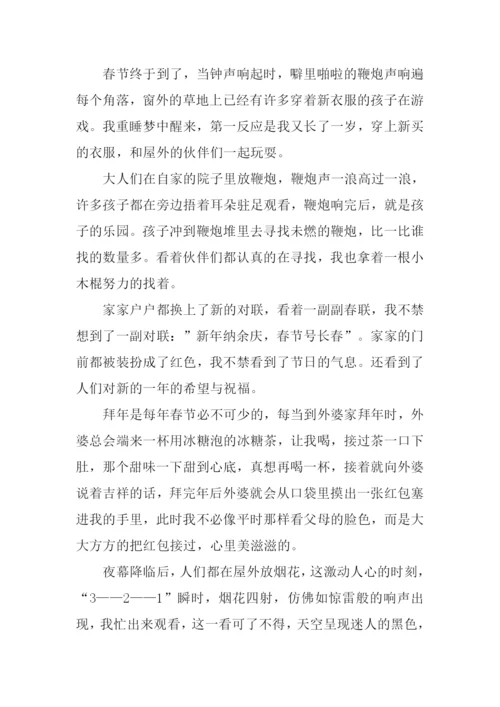 小学生作文欢度春节.docx