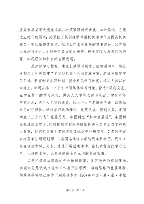 市规划局理论学习调研报告.docx