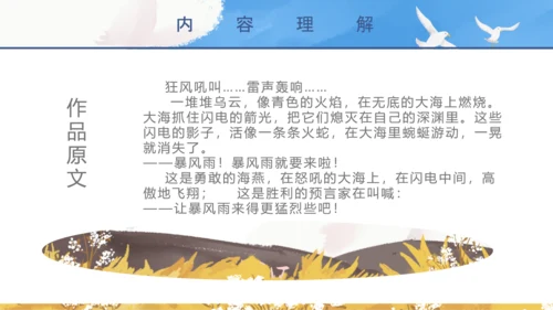 初中教师海天海燕教育教学课件PPT模板