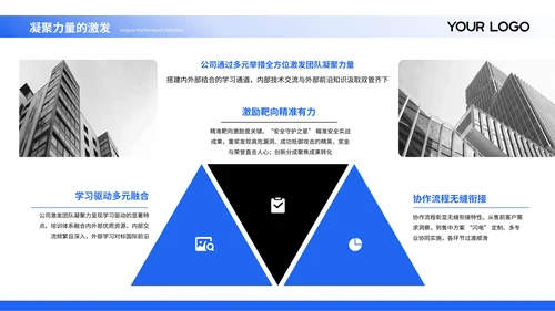 蓝黑商务风团队网络安全意识培训通用PPT模板