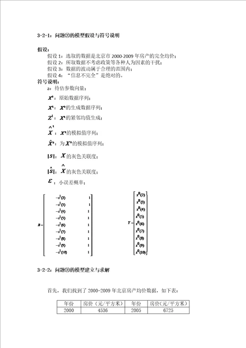 房价问题的数学建模论文