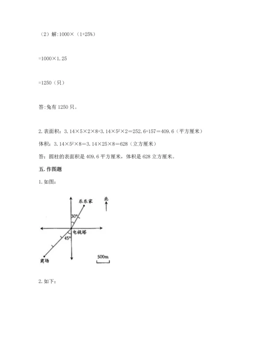 人教版六年级下册数学期末测试卷精品【精选题】.docx