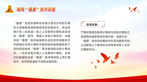 橙色简约公安消防警务系统保密培训PPT模板宣传PPT动态PP
