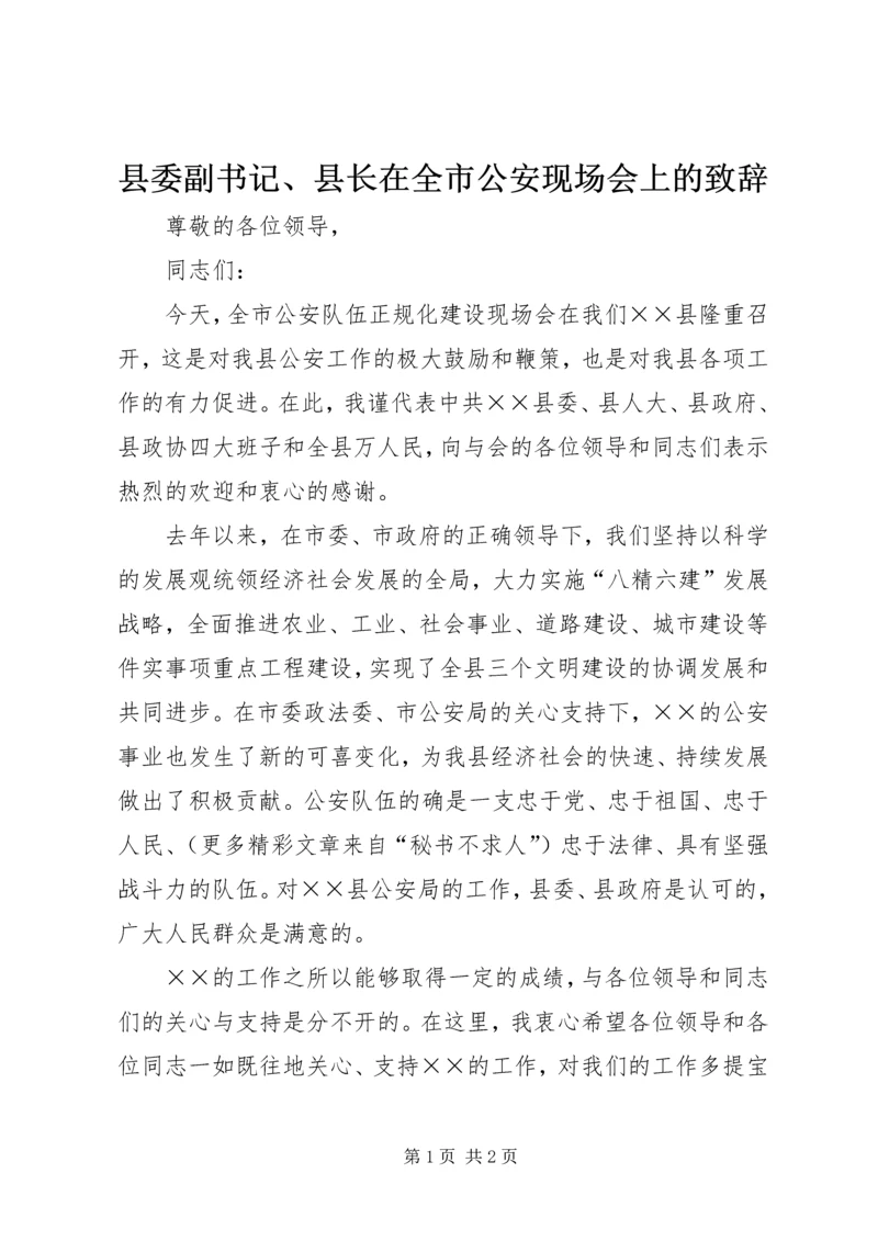 县委副书记、县长在全市公安现场会上的致辞 (3).docx