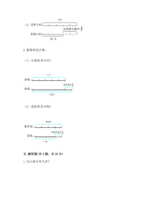 苏教版六年级上册数学第三单元 分数除法 测试卷一套.docx