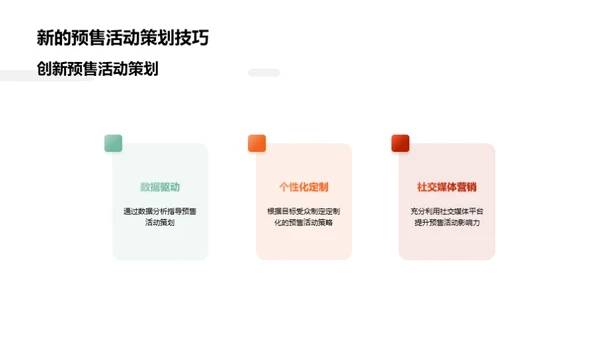 掌握预售策划技巧