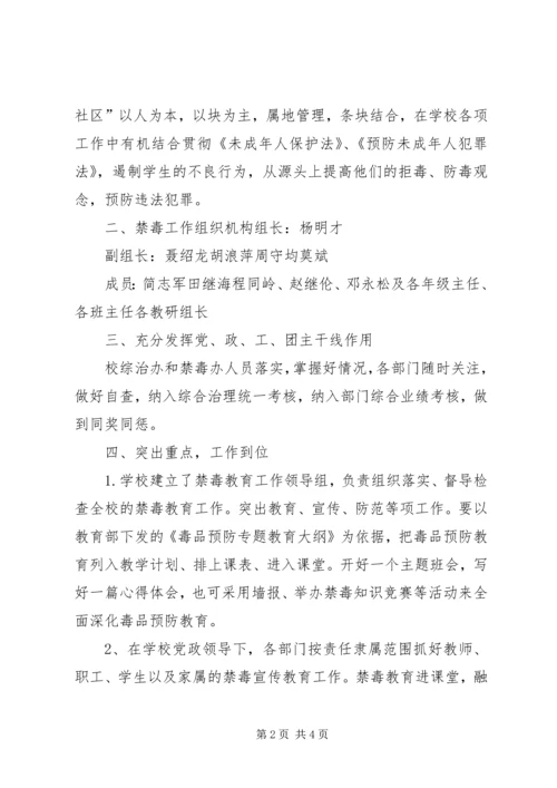 校禁毒工作组织机构及计划.docx