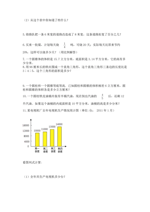 六年级小升初数学解决问题50道带下载答案.docx