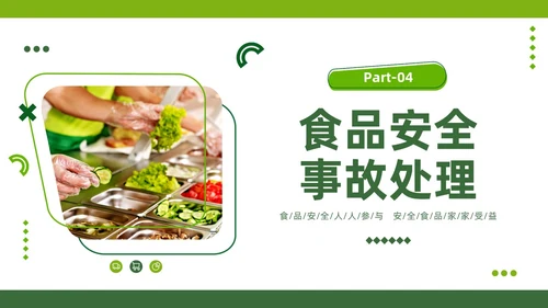 绿色商务风食品安全知识培训PPT全国食品安全法宣传周