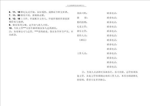 婚礼日程安排缩fl