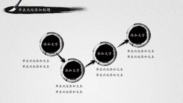 中国国学风道德讲堂PPT模板思想教育