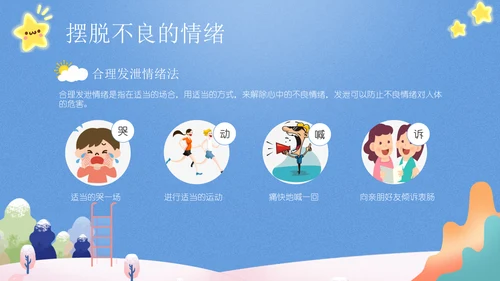 我的情绪我做主，心理健康讲座通用PPT模板