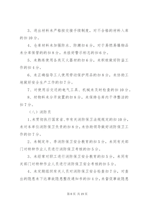 管理人员安全生产责任制考核制度.docx