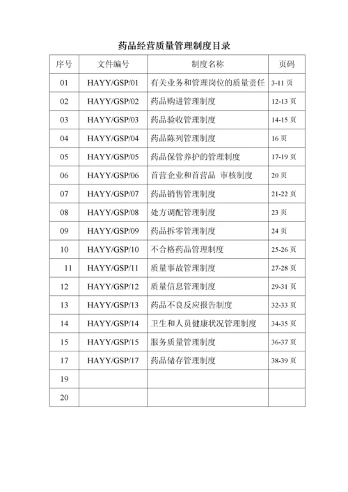 药品经营质量管理制度汇编.docx