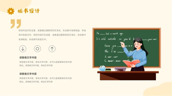小清新风简约形状花草说课教育教师公开课教学课件课件培训PPT