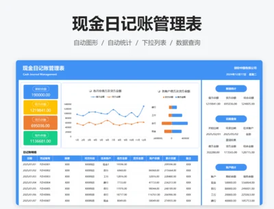 现金日记账管理表