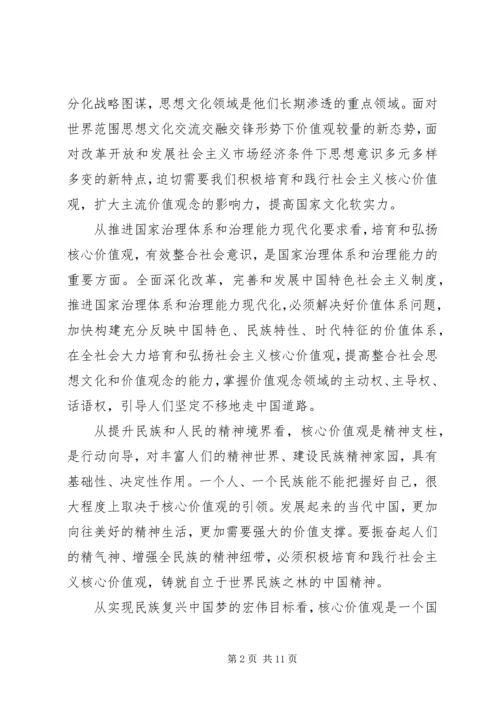 大力培育和践行社会主义核心价值观心得体会 (2).docx
