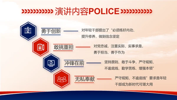大气公安警察工作总结汇报动态PPT模板