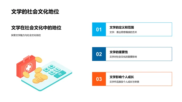 文学探究教学PPT模板