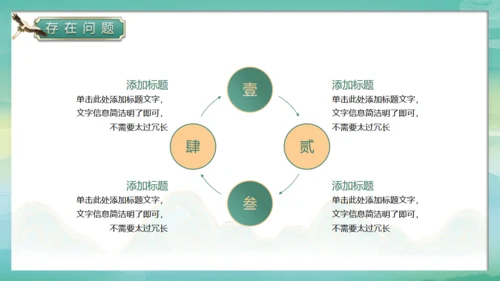 春天绿意春色国潮风通用PPT模板