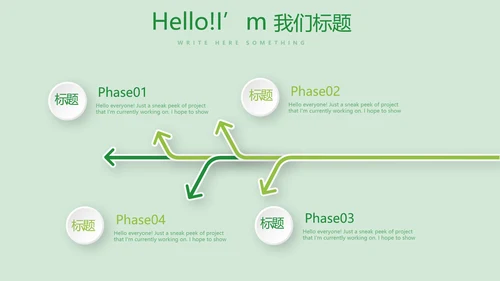 绿色大气成果发布会年终工作总结商务通用PPT动态模板