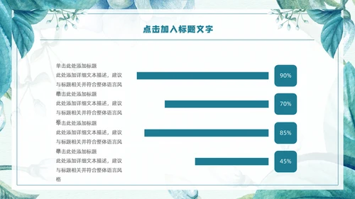 蓝色唯美文艺商务工作汇报通用PPT模板