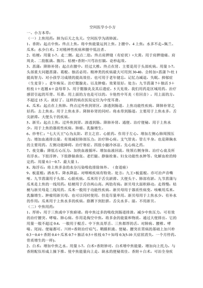 空间医学小小方