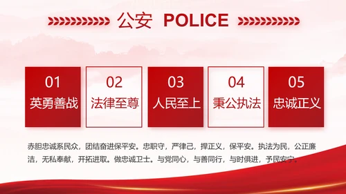 大气公安年终工作总结新年计划PPT