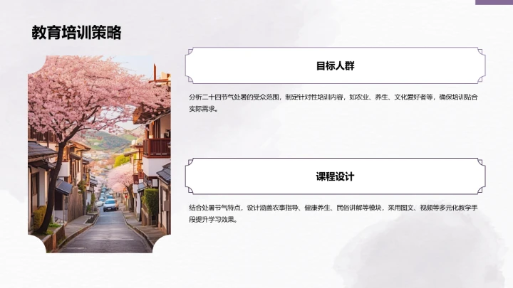 二十四节气处暑PPT模板