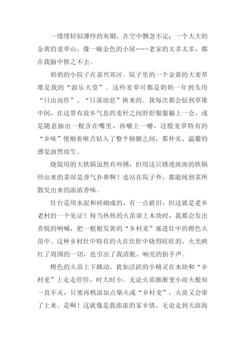 乡情作文结尾.docx