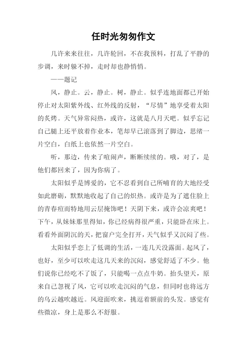 任时光匆匆作文.docx