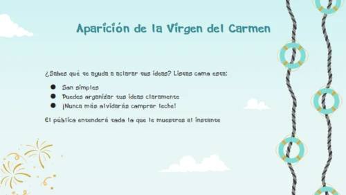 卡门圣母节介绍通用PPT模板