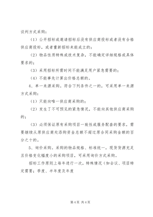 公司办公采购招标工作实施细则.docx