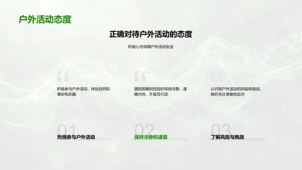 户外活动安全教育PPT模板