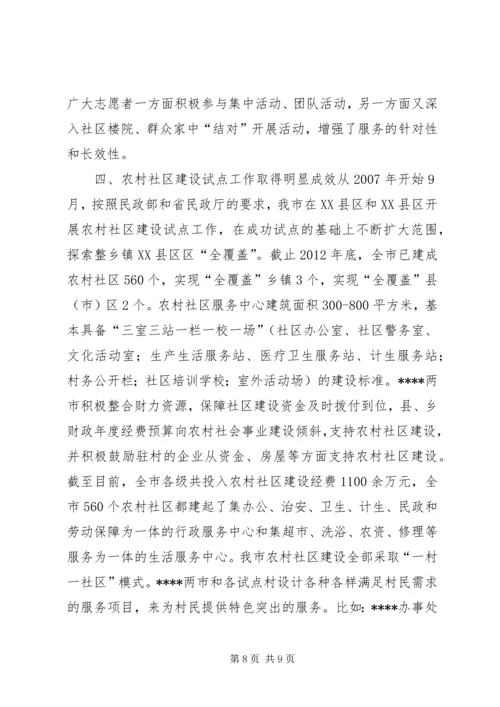 城乡社区建设工作情况汇报.docx