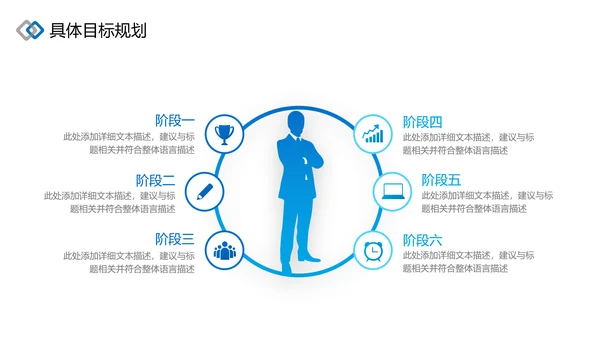 蓝色企业年终商务风格年终工作总结汇报PPT