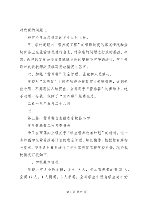 营养餐自查报告 (4).docx