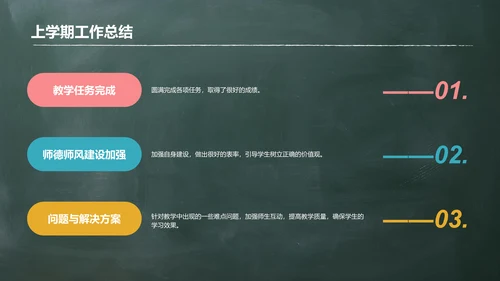 绿色简约新学期开学典礼PPT模板