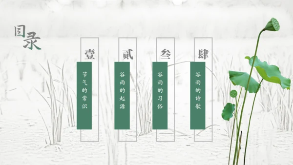 二十四节气谷雨通用PPT模板