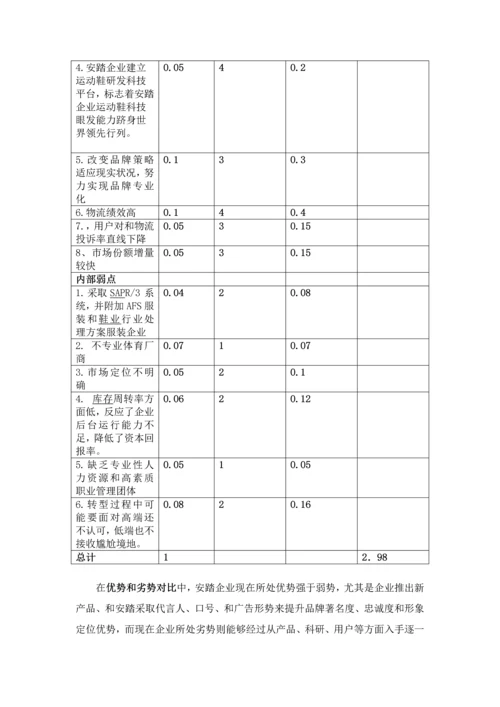 安踏企业战略管理专项报告.docx