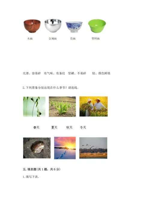 教科版科学二年级上册《期末测试卷》及答案【新】.docx