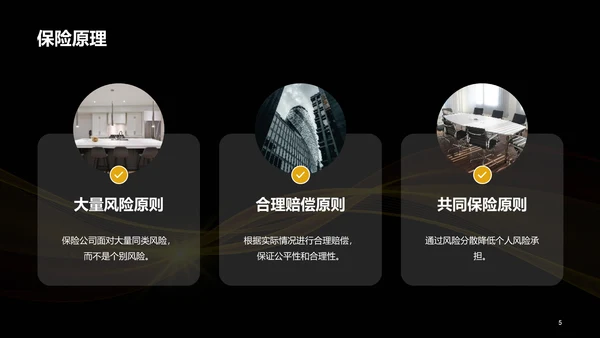 黄色创意保险与风险管理课程教育PPT模板