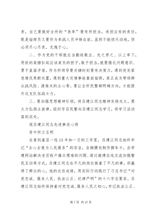 学习吕建江先进事迹心得体会（多篇合集）.docx