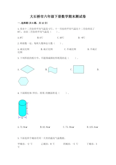 大石桥市六年级下册数学期末测试卷（典型题）.docx
