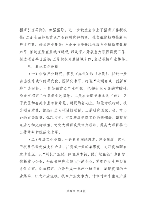 市招商局年度重点工作计划范文.docx