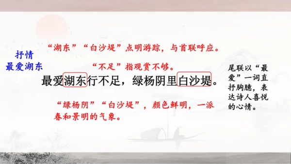 13 唐诗五首《使至塞上》《渡荆门送别》《钱塘湖春行》课件