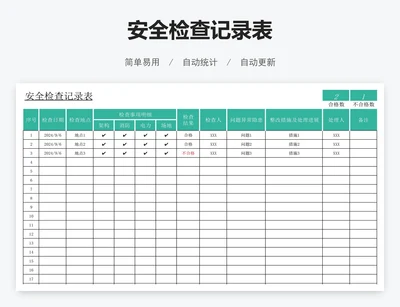 安全检查记录表