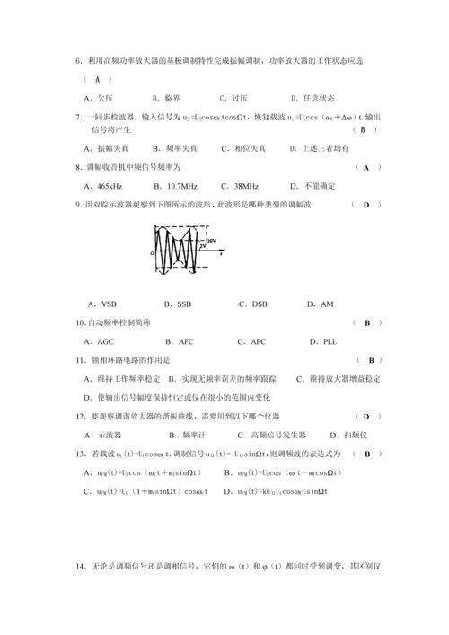 高频电子线路复习题及答案.docx