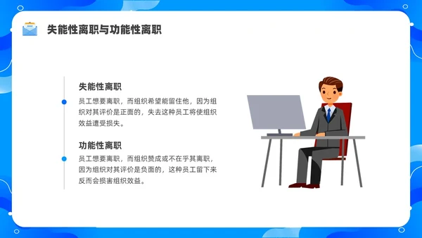 蓝色水彩简约商务员工离职企业培训PPT课件
